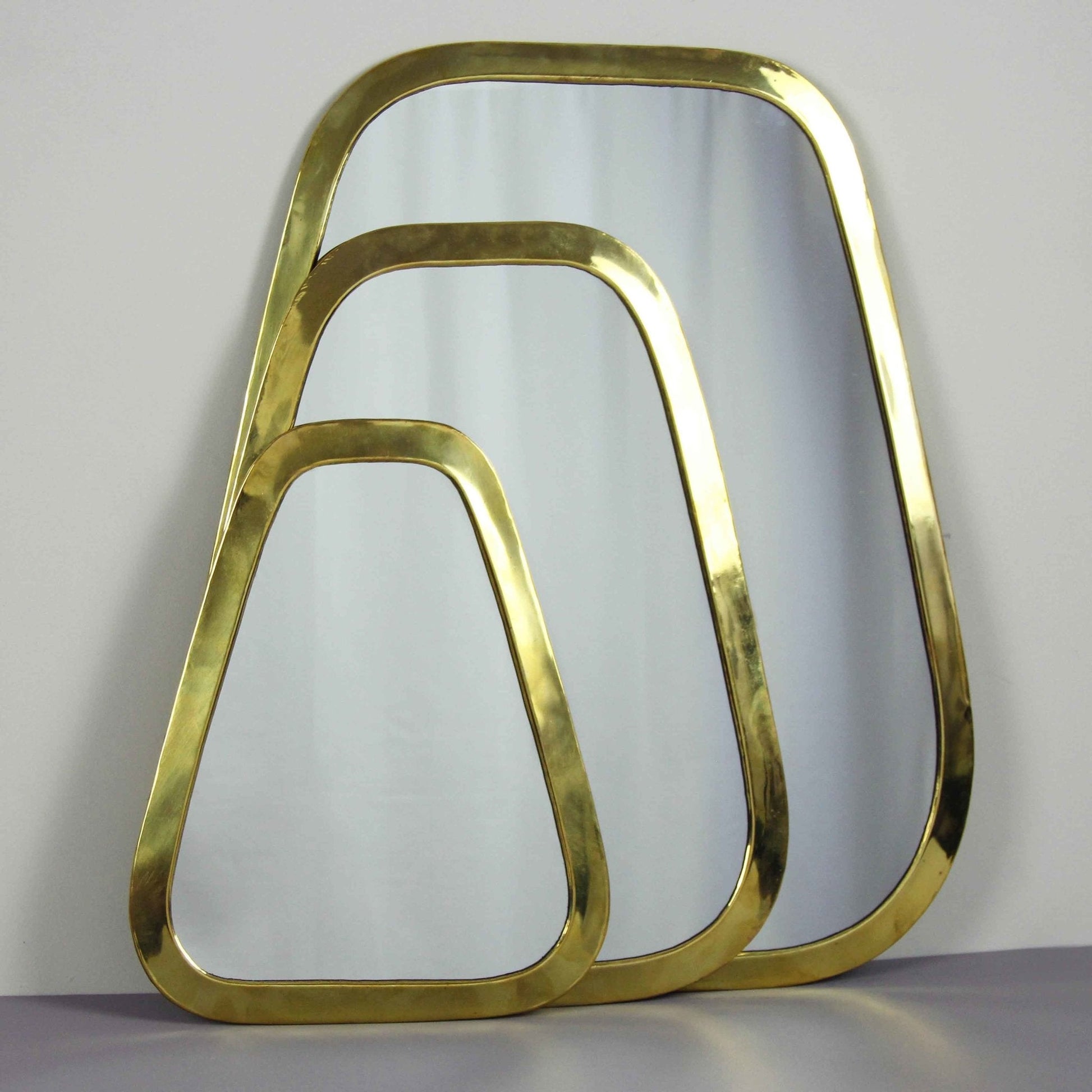 Gold Brass Marrakech Trapezoid Mirror - Artisan Stories