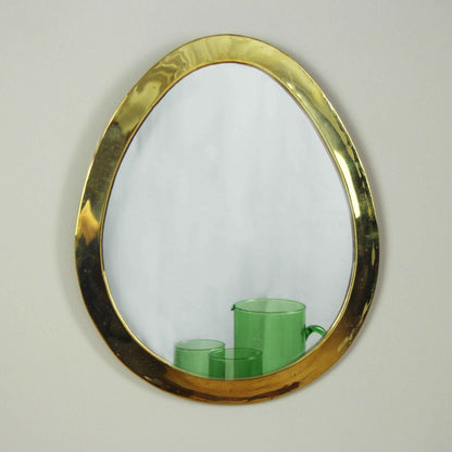 Golden Brass Marrakech Egg Mirror - Artisan Stories