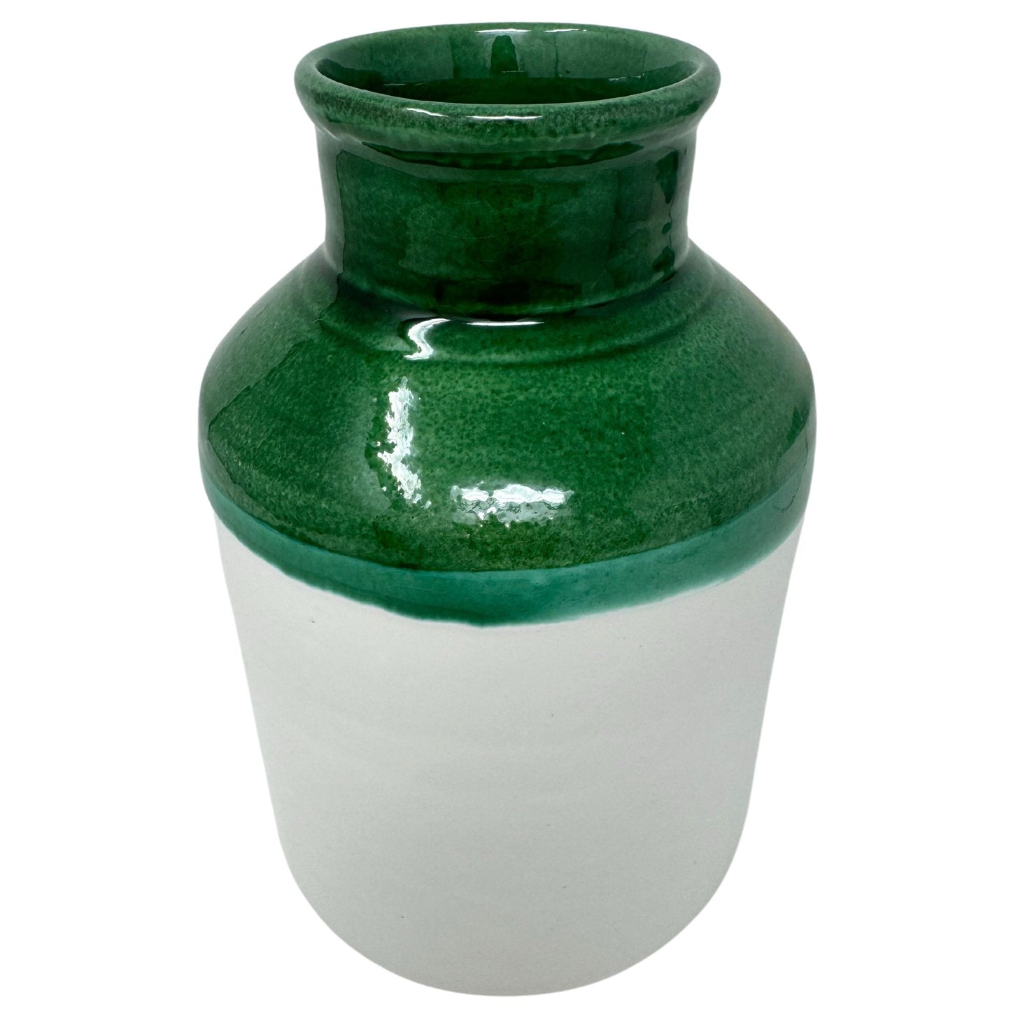 Green Dipped Ceramic Vase - Artisan Stories