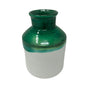 Green Dipped Glaze Ceramic Vase - Artisan Stories