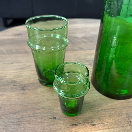 Green Moroccan Glasses Recycled - Artisan Stories