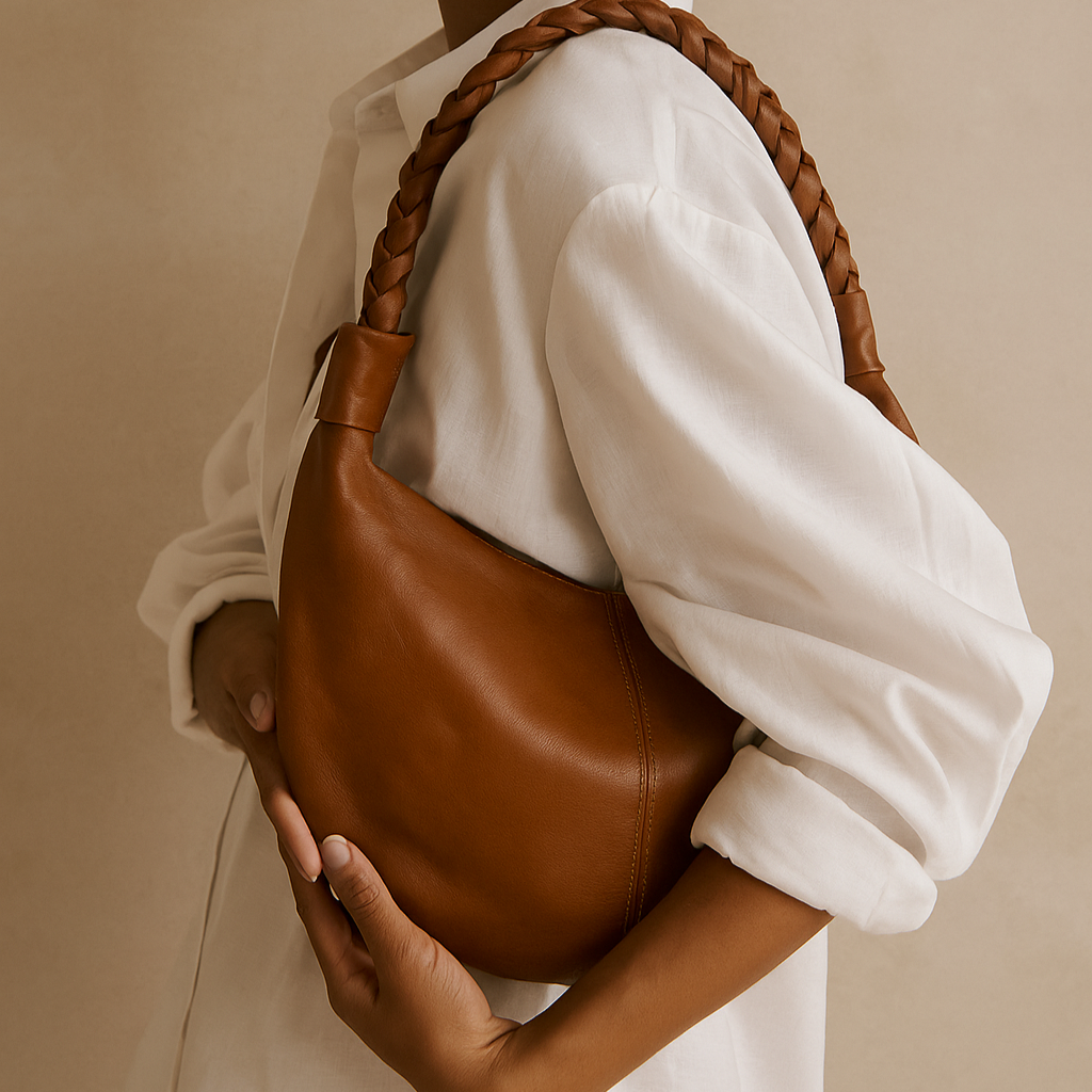 Artisan stories half moon bag 