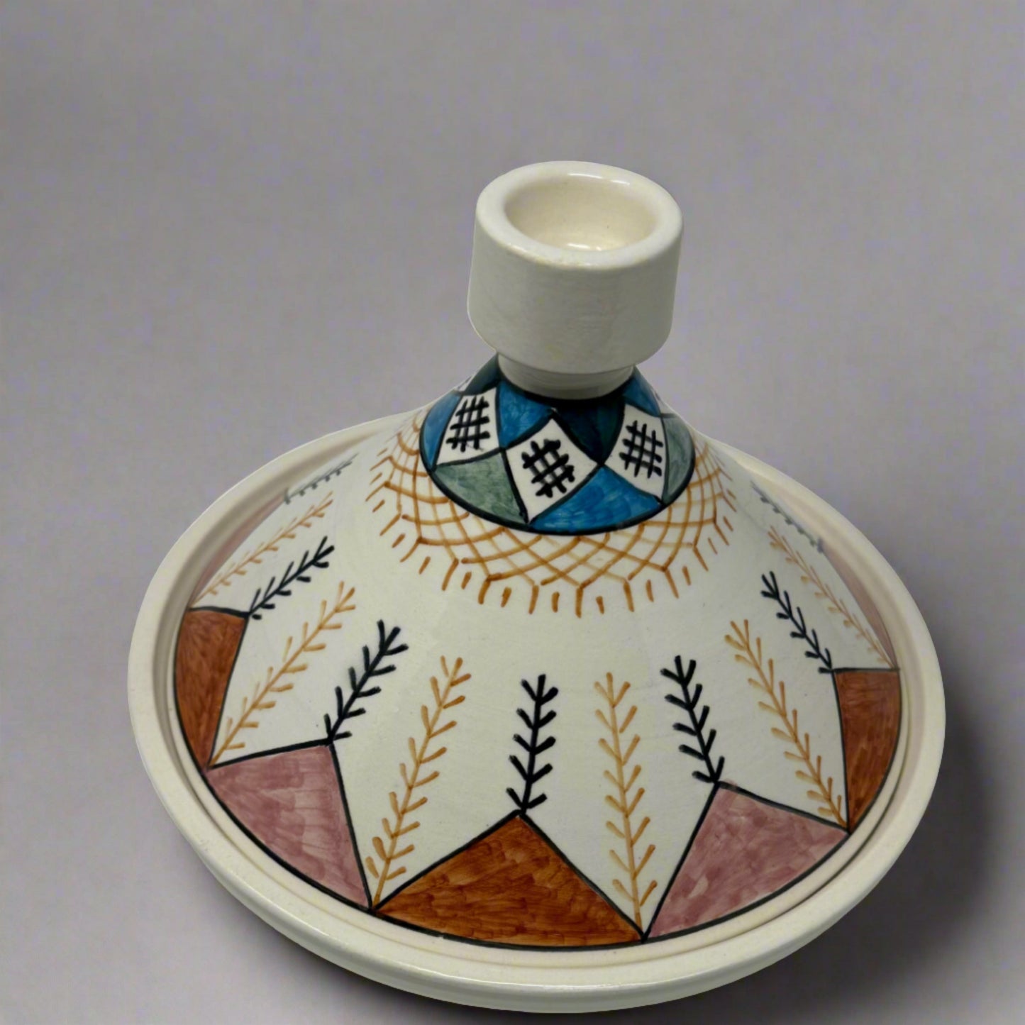 Folk Pattern Ceramic Serving Dish Tagine