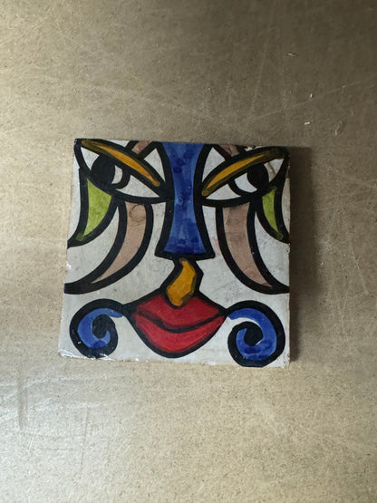 Cubist  ceramic coaster Tile