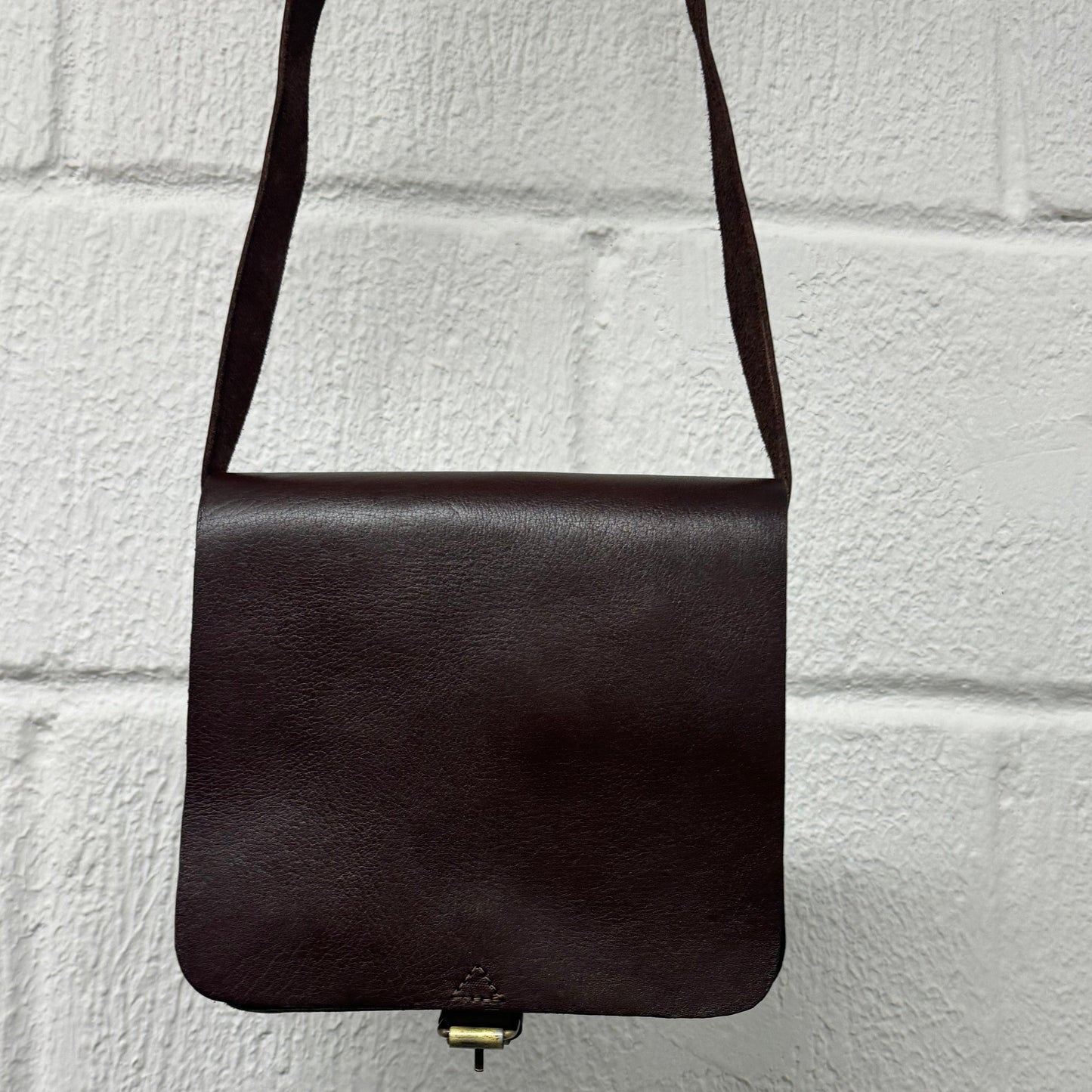 Dark Brown Leather Flight Bag