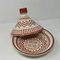 Aztek Pattern Ceramic Serving Dish Tagine