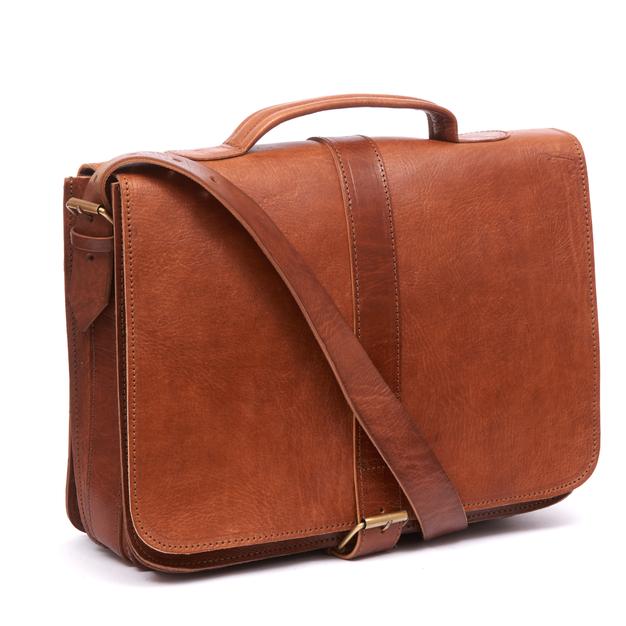 Darwin Briefcase - Tan-ISMAD LONDON