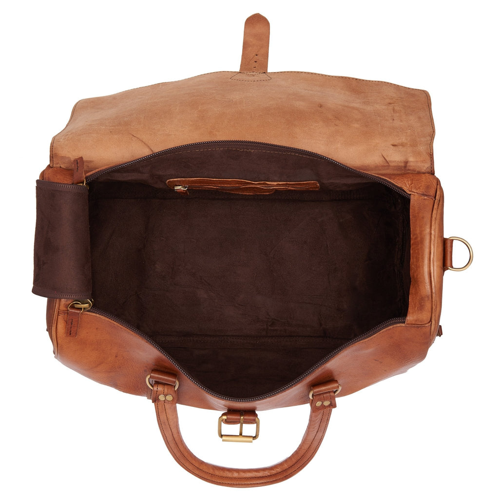 Ismad Travel Bag - Tan - Artisan Stories