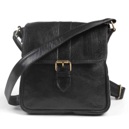 Jacque Black Leather Crossbody bag - Artisan Stories