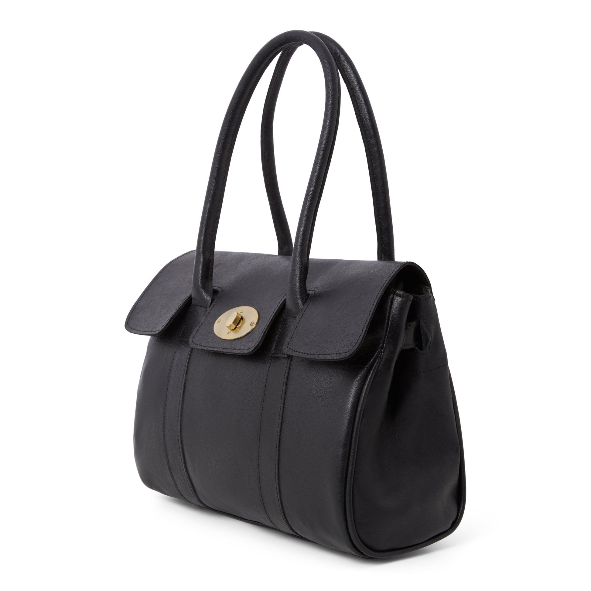 Leather Handbag Black Harriet - Artisan Stories