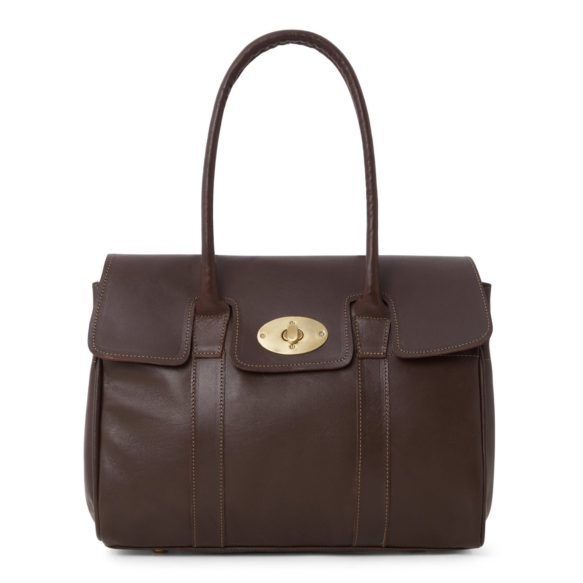 Leather Handbag Chocolate Harriet - Artisan Stories