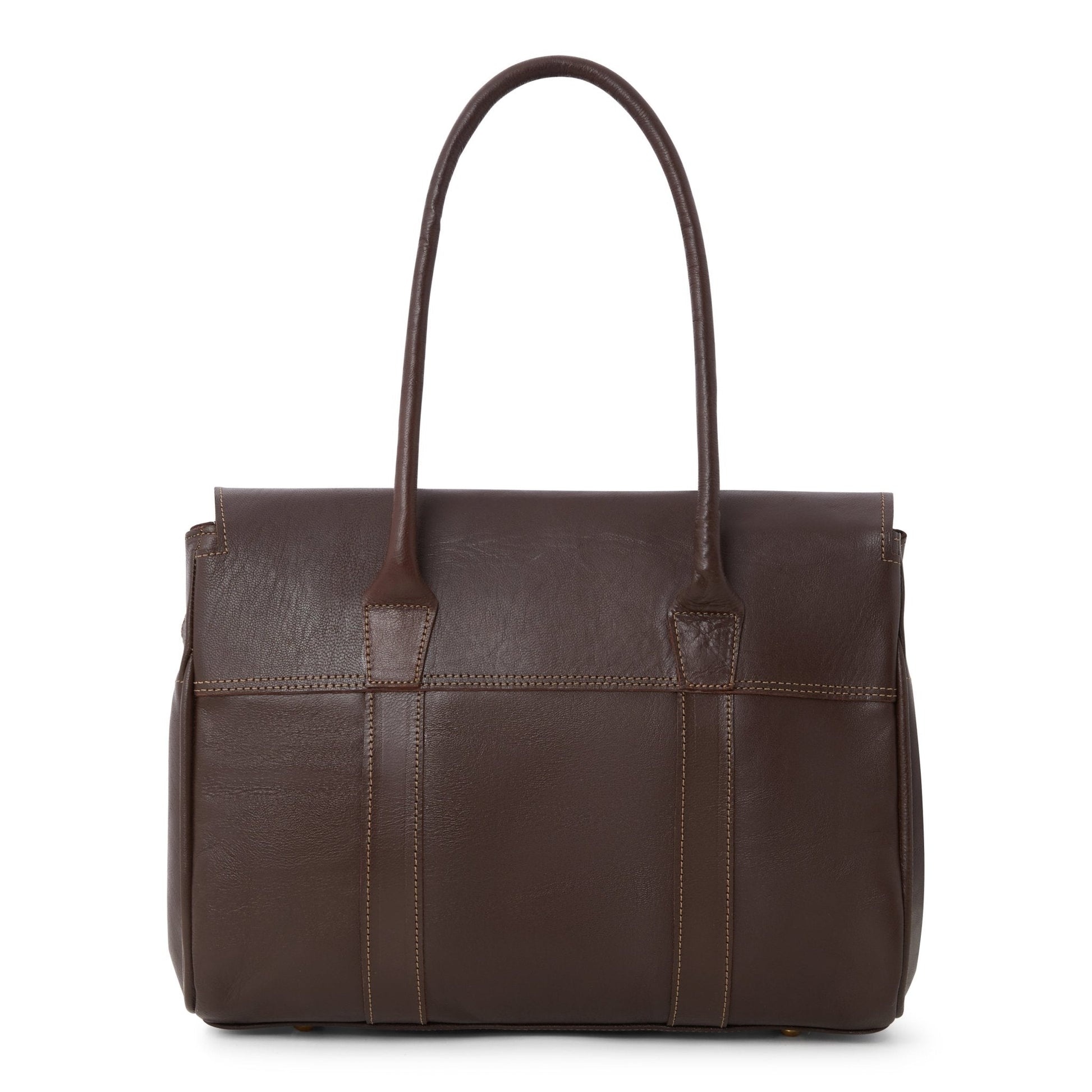 Leather Handbag Chocolate Harriet - Artisan Stories