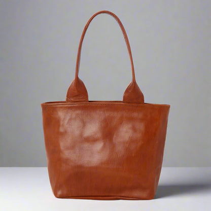 Leather Tote Tan - Artisan Stories