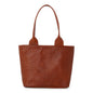 Leather Woven Tote Tan - Artisan Stories