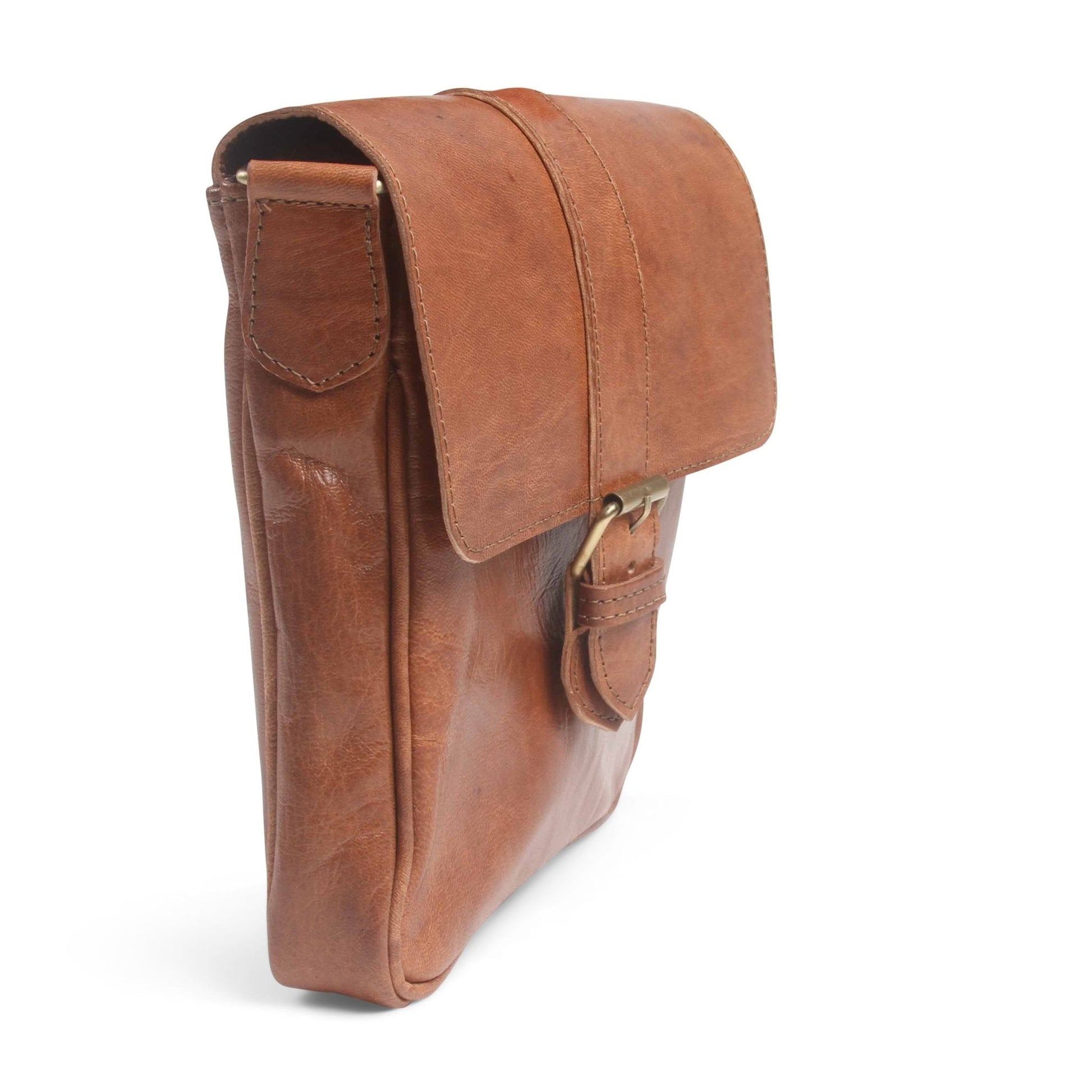 Light Brown Jacque Leather Crossbody bag - Artisan Stories