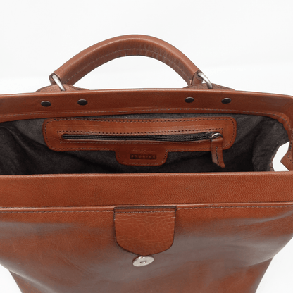 Light Brown Leather Doctors handbag - Artisan Stories