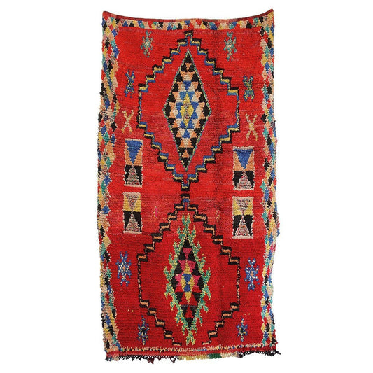 Moroccan Boucherouite Rug 2001 225cm x 135cm - Artisan Stories