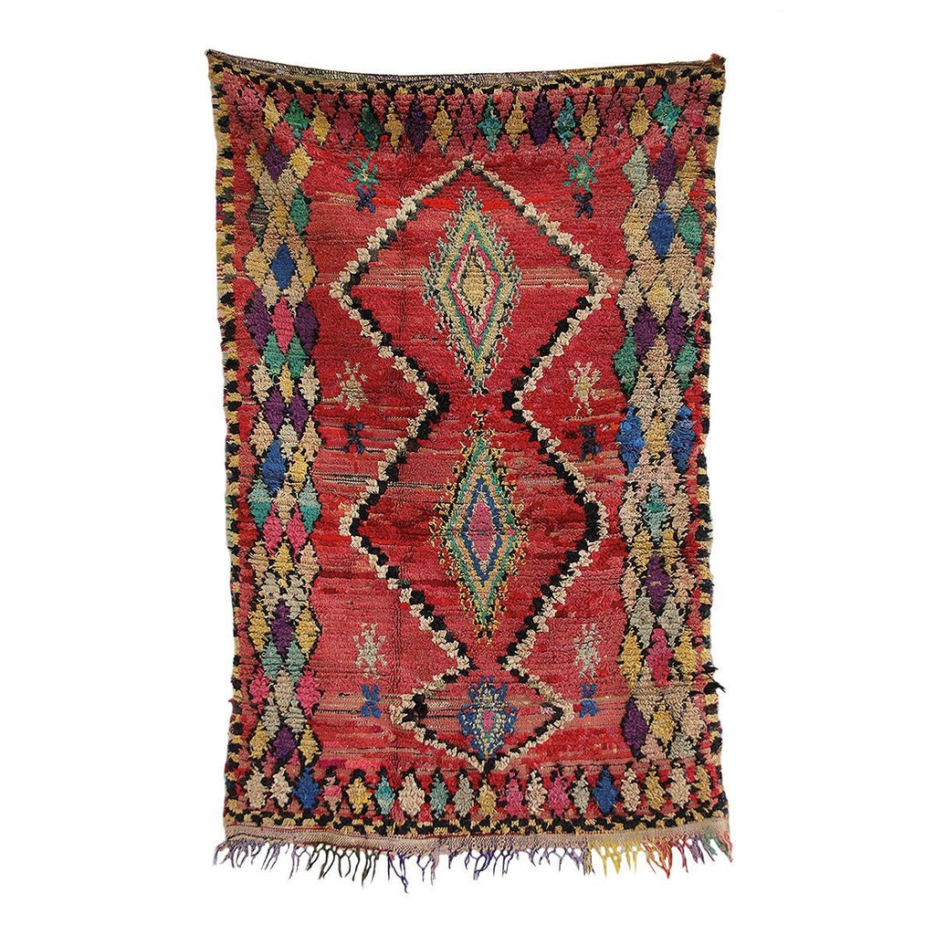 Moroccan Boucherouite Rug 2004 197 x 130cm - Artisan Stories