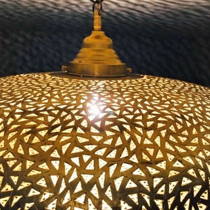 Moroccan Spherical Ceiling Lamp - Artisan Stories