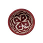 picture of handcrafted Moroccan ceramic bowl with intricate bohemian Clover pattern