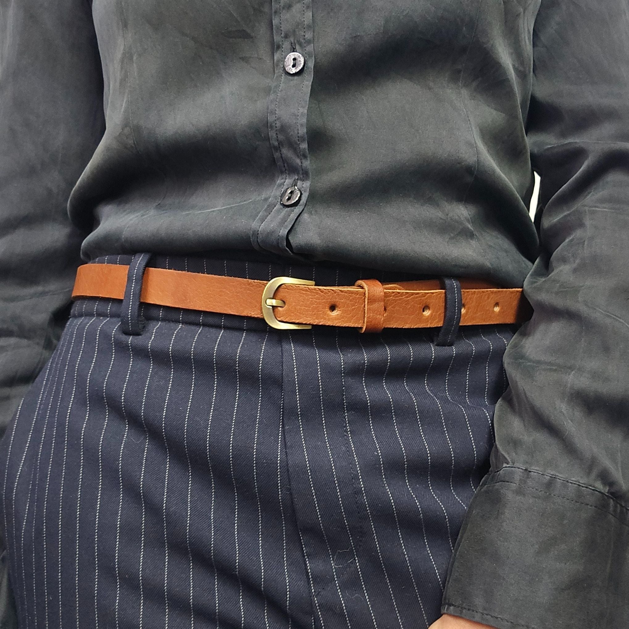 New Skinny leather belt - Artisan Stories
