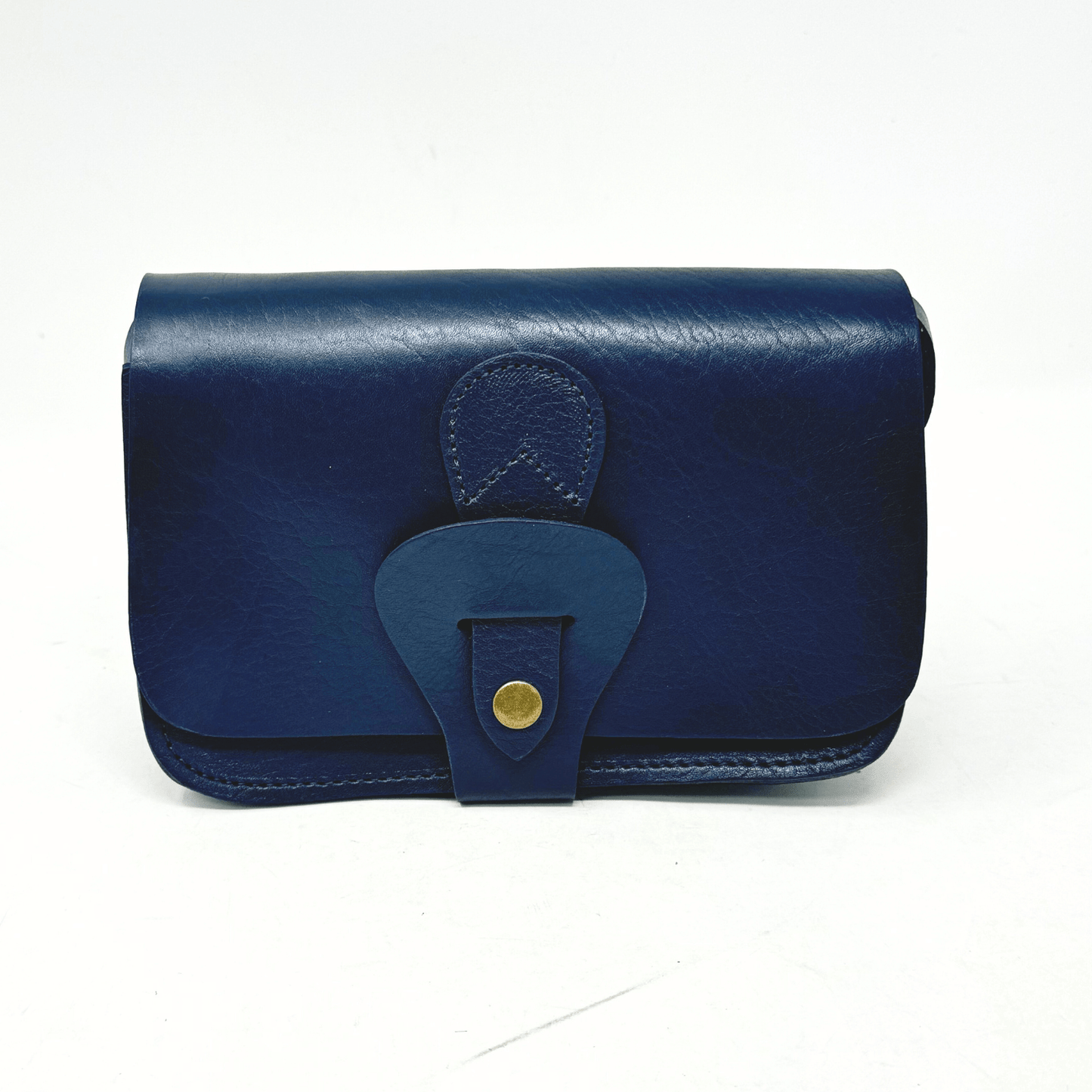 Noah Leather Wallet Crossbody Bag Blue - Artisan Stories