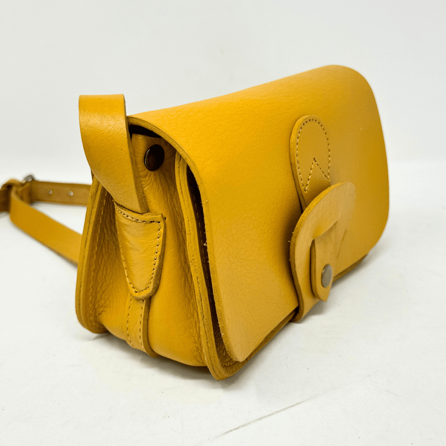 Noah Leather Wallet Crossbody Bag Yellow - Artisan Stories