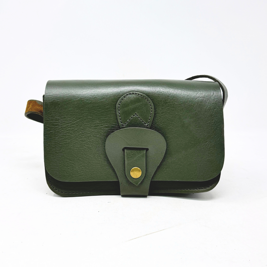 Noah Leather Wallet Crossbody Bag Green