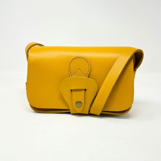 Noah Leather Wallet Crossbody Bag Yellow