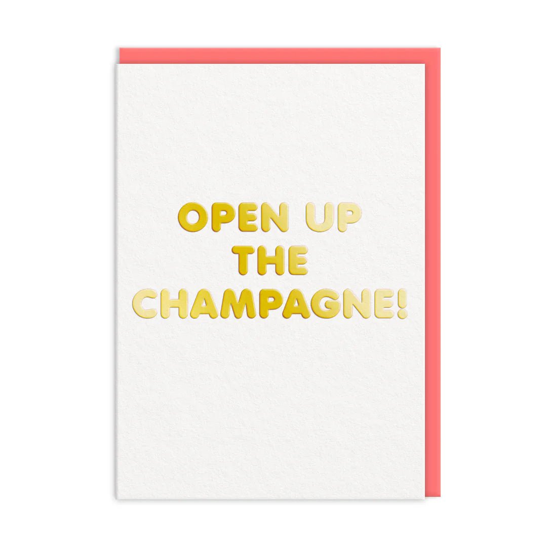 open the Champagne Greeting Card - Artisan Stories