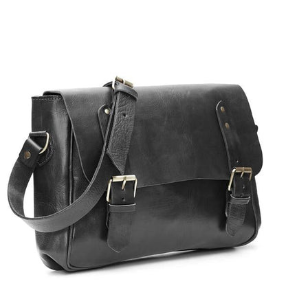 Paul Messenger Bag - Black - Artisan Stories