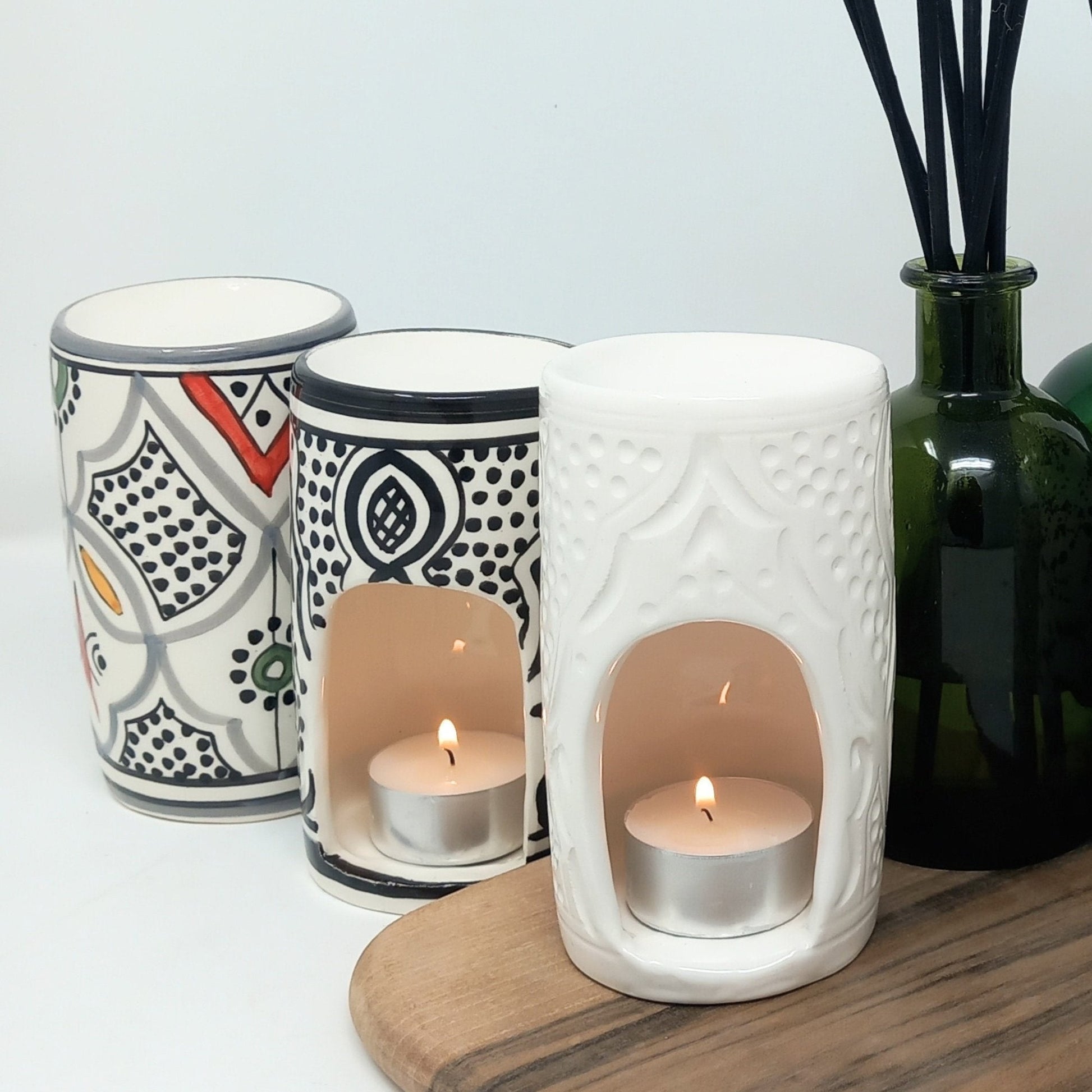 Safa Ceramic Wax Essential Oil and wax Burner - Artisan Stories