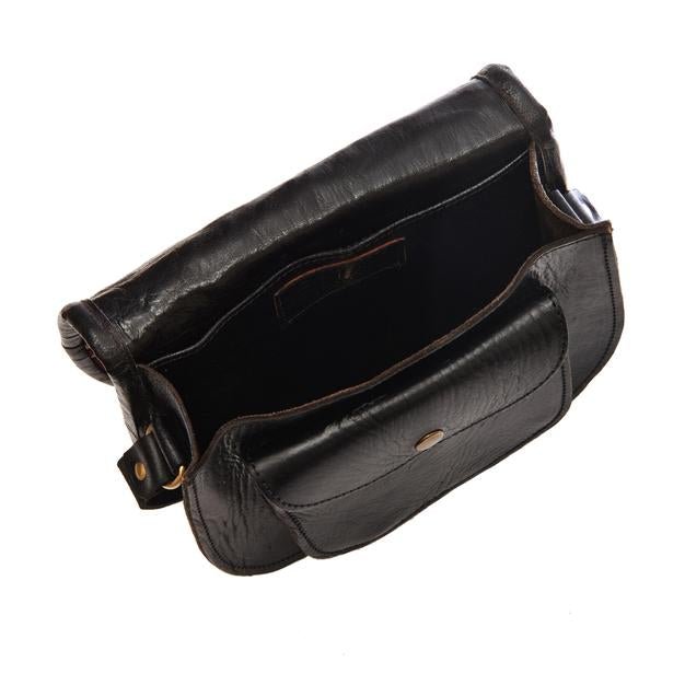 SALE Medium Sam Saddle Bag - Black - Artisan Stories