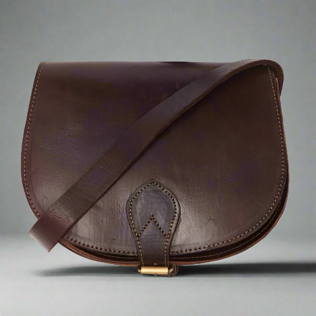 SALE Medium Sam Saddle Bag - Chocolate - Artisan Stories