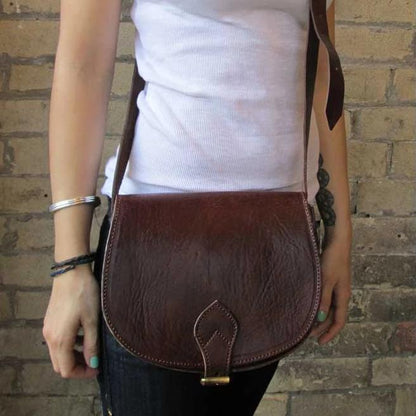 SALE Medium Sam Saddle Bag - Chocolate - Artisan Stories