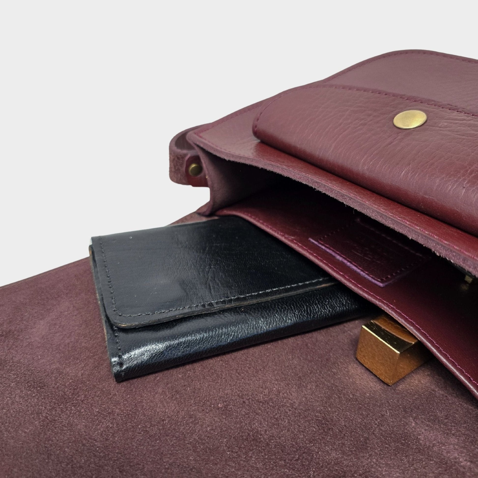 Sam Leather Saddle Bag - Burgundy - Artisan Stories