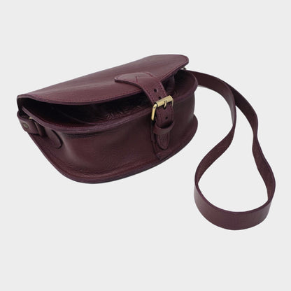 Sam Leather Saddle Bag - Burgundy - Artisan Stories