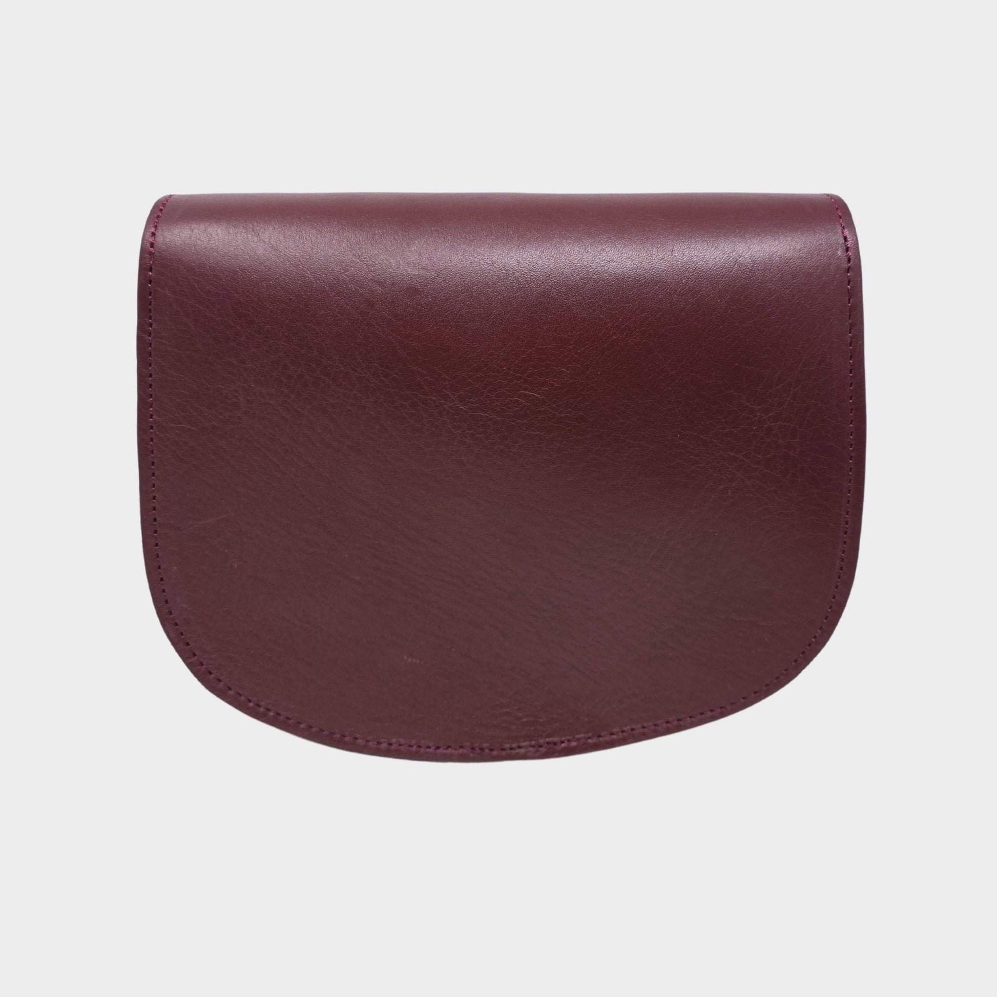 Sam Leather Saddle Bag - Burgundy - Artisan Stories