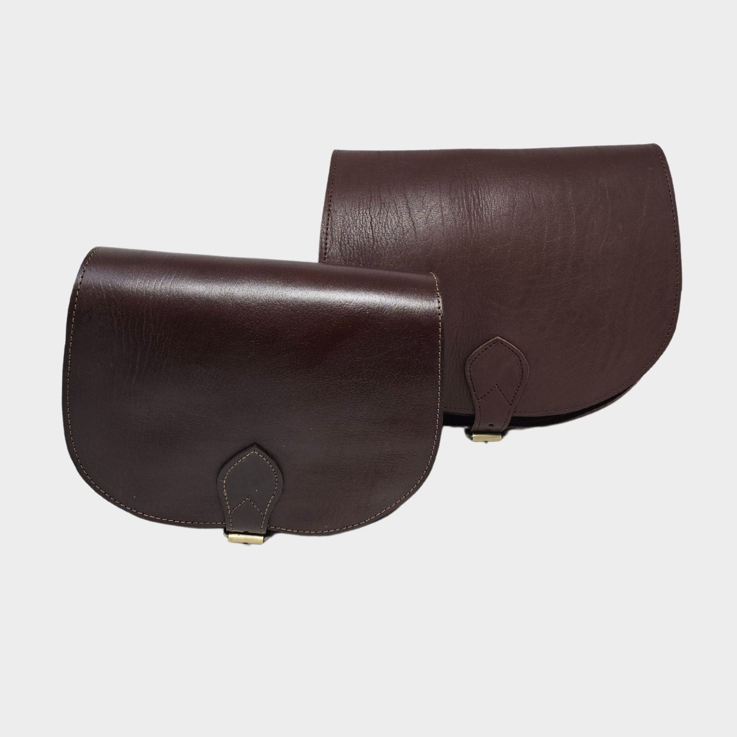 Sam Leather Saddle Bag - Dark brown - Artisan Stories