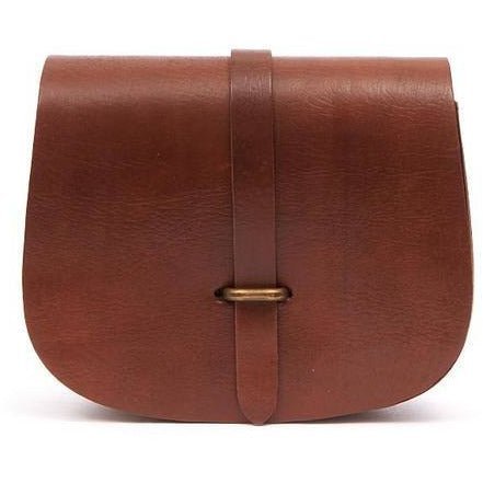 Sam Loop Light Brown Leather Saddle Bag - Artisan Stories