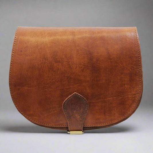 Sam leather saddle bag