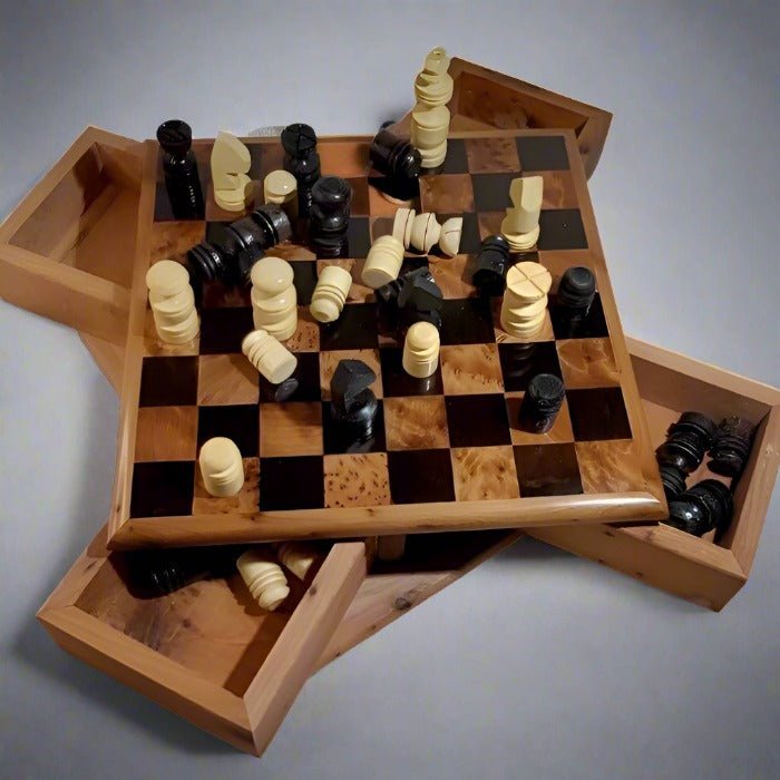 Secret Chess Game Thuya Wood - Artisan Stories