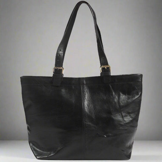 Shopper Tote - Black - Artisan Stories