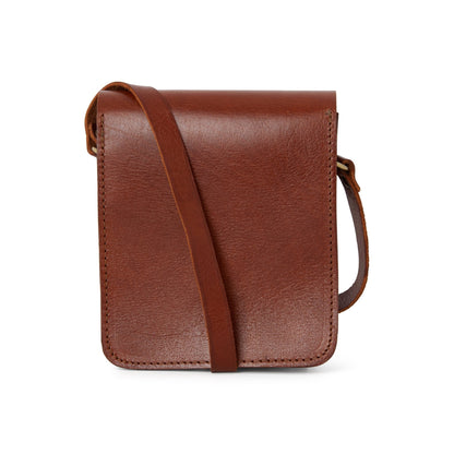 Small Leather Crossbody Pop Bag Tan - Artisan Stories