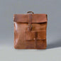 Square Backpack Bag - Light Brown - Artisan Stories