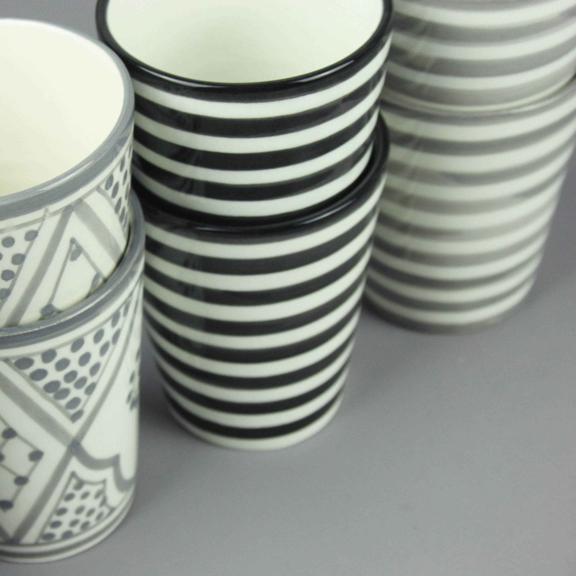 Striped Ceramic Cup - Artisan Stories