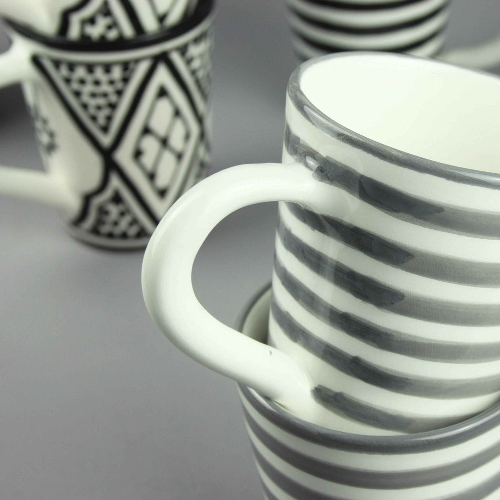 Striped Ceramic Mug - Artisan Stories