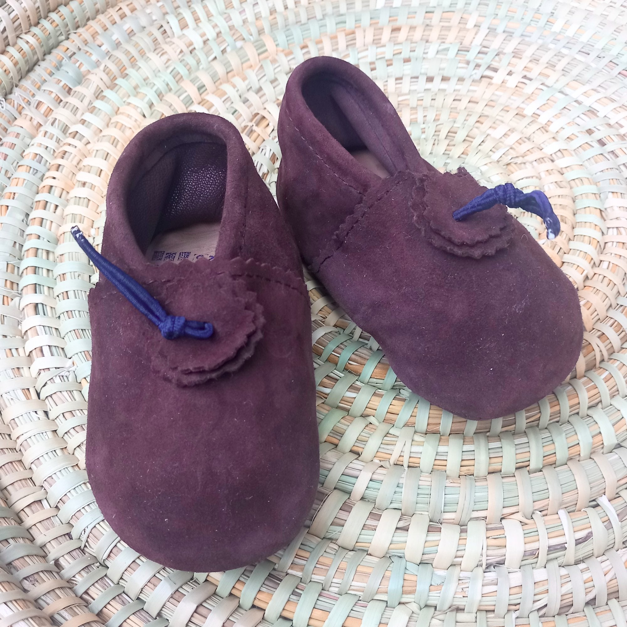 Suede Baby Slippers - Chocolate - Artisan Stories