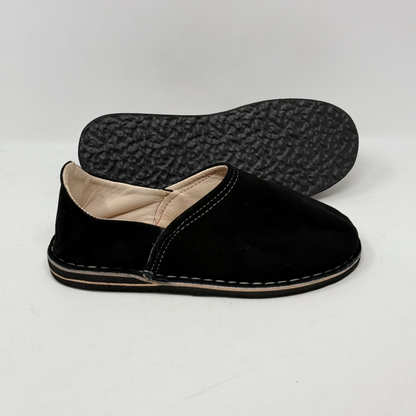 Unisex Leather Suede Slipper Thick Sole