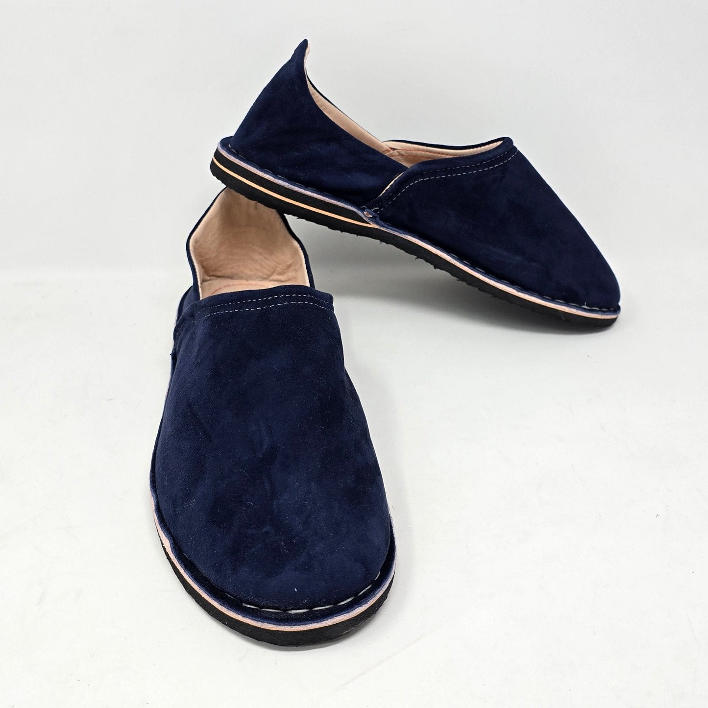 Unisex Leather Suede Slipper Thick Sole